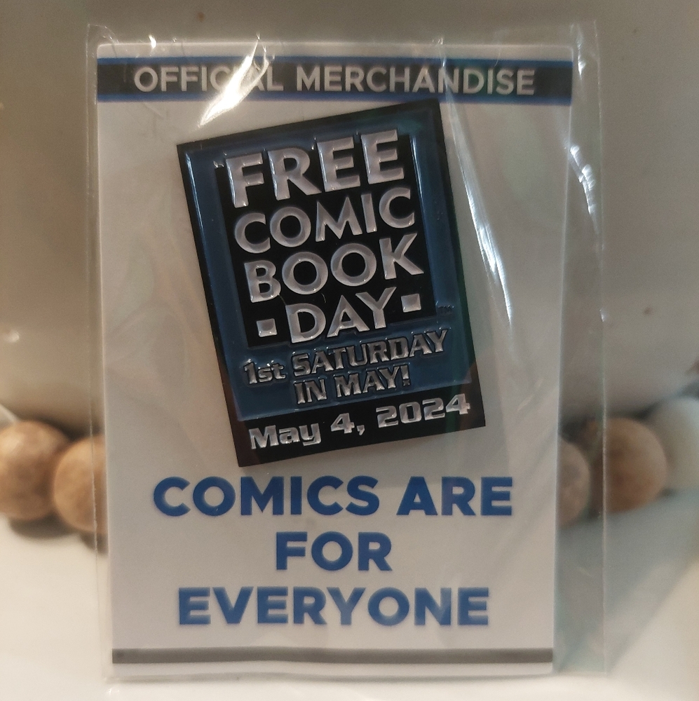Free Comic Book Day pin